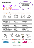 Repair café _ calendrier_2025 affiche