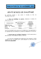 tarifs bois de chauffage 2025